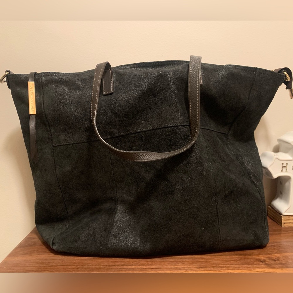 Tuscany leather Handmade in Italy tote bag in black